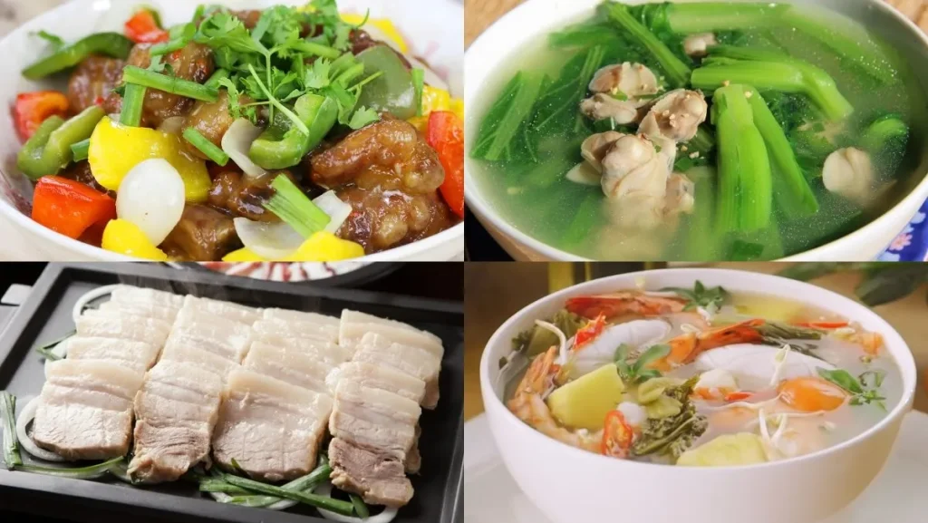Xây dựng thực đơn theo từng ngày